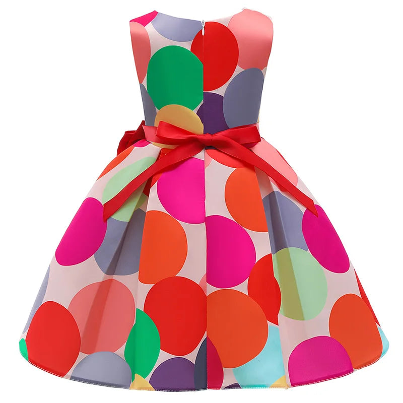 Floral Striped Dress for Baby Girls