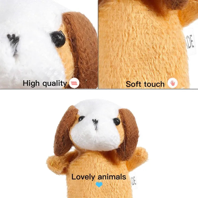 10Pcs Baby Animal Finger Puppet Set - Educational Toys