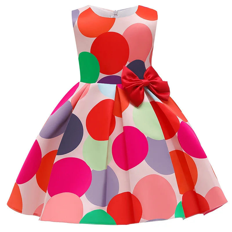 Floral Striped Dress for Baby Girls