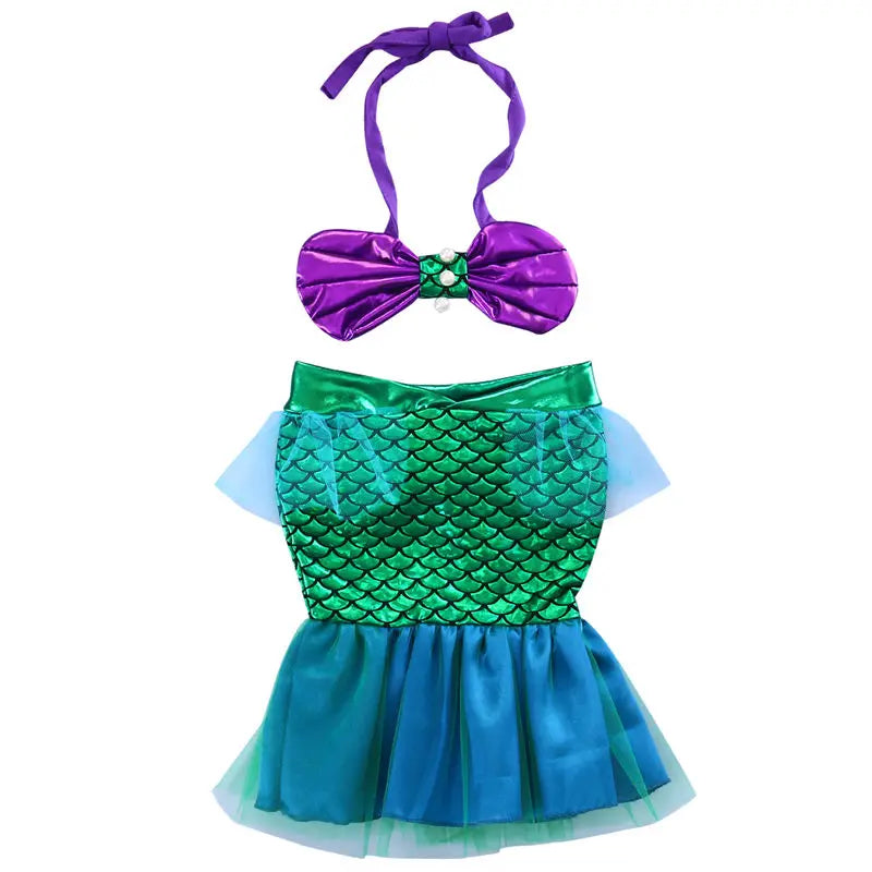 Mermaid Princess Toddler Dress Cosplay Costume