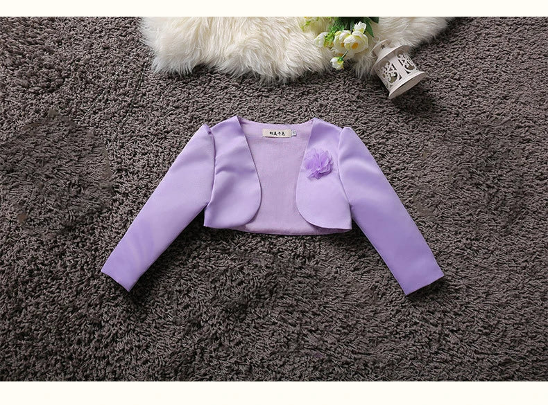 Baby Girl Embroidered Coat Princess Cape Jacket for Weddings