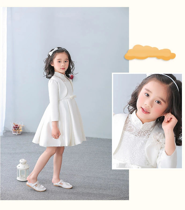 Baby Girl Embroidered Coat Princess Cape Jacket for Weddings