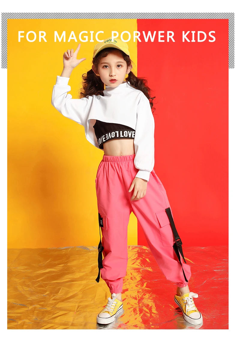 Girls' Hip Hop Boutique Outfits: Hoodies & Sweatshirts (4-18Y) for Summer