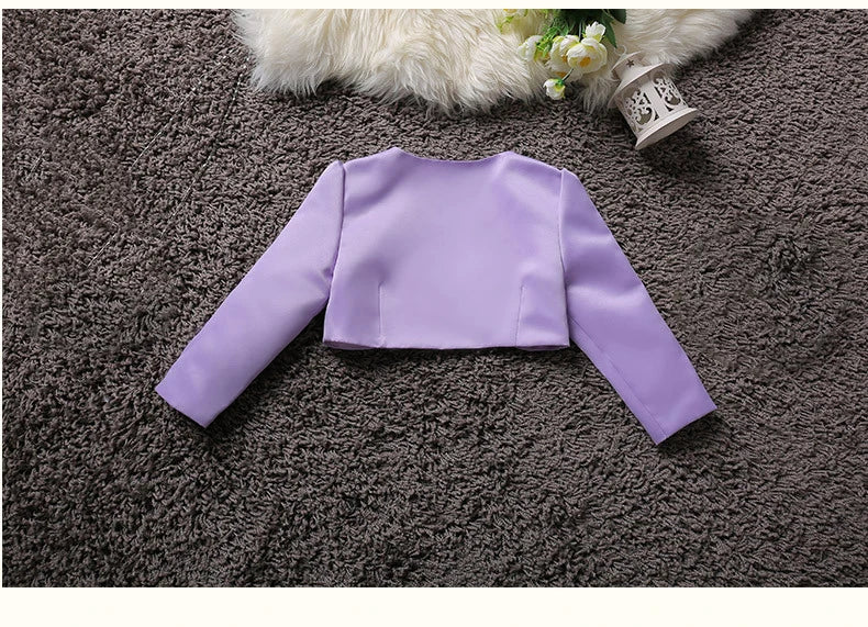 Baby Girl Embroidered Coat Princess Cape Jacket for Weddings