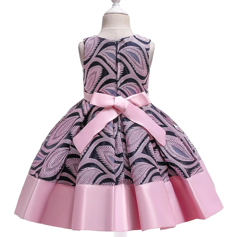 Floral Striped Dress for Baby Girls