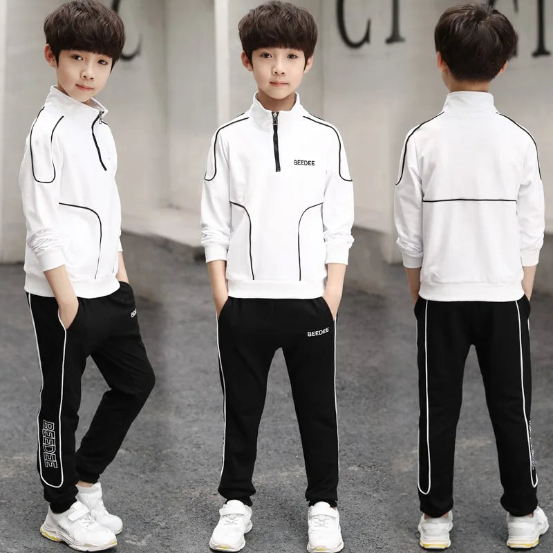 Boys Letter Sweatshirt & Pants Set