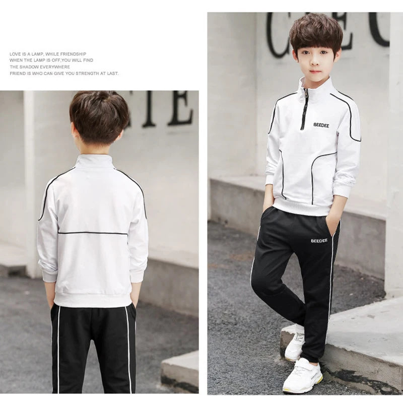 Boys Letter Sweatshirt & Pants Set