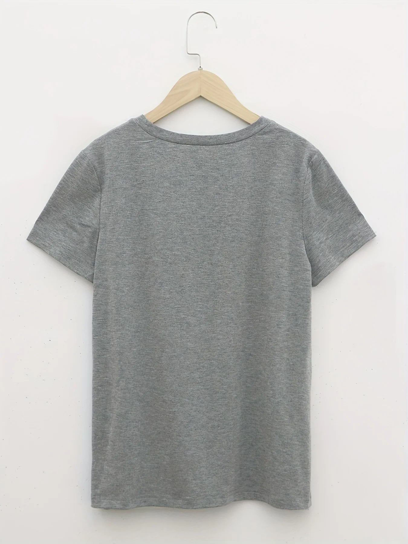 Dandelion Print Crew Neck T-Shirt, Casual Short Sleeve Top For Spring & Summer