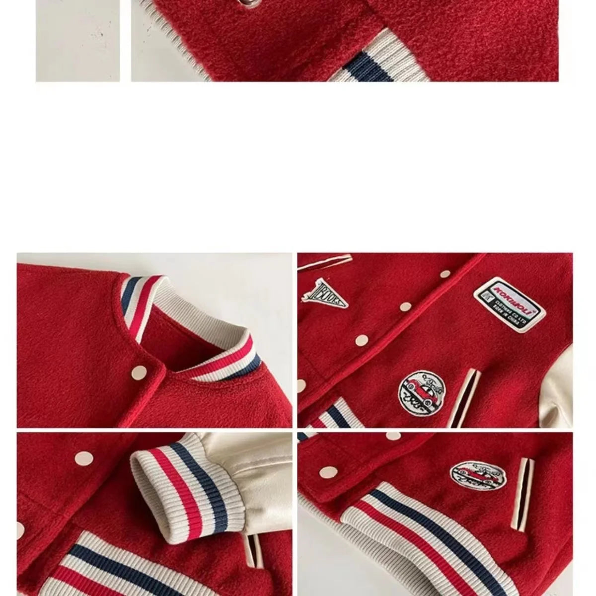 Kids' Baseball Jersey Jacket – Spring/Autumn Korean Style