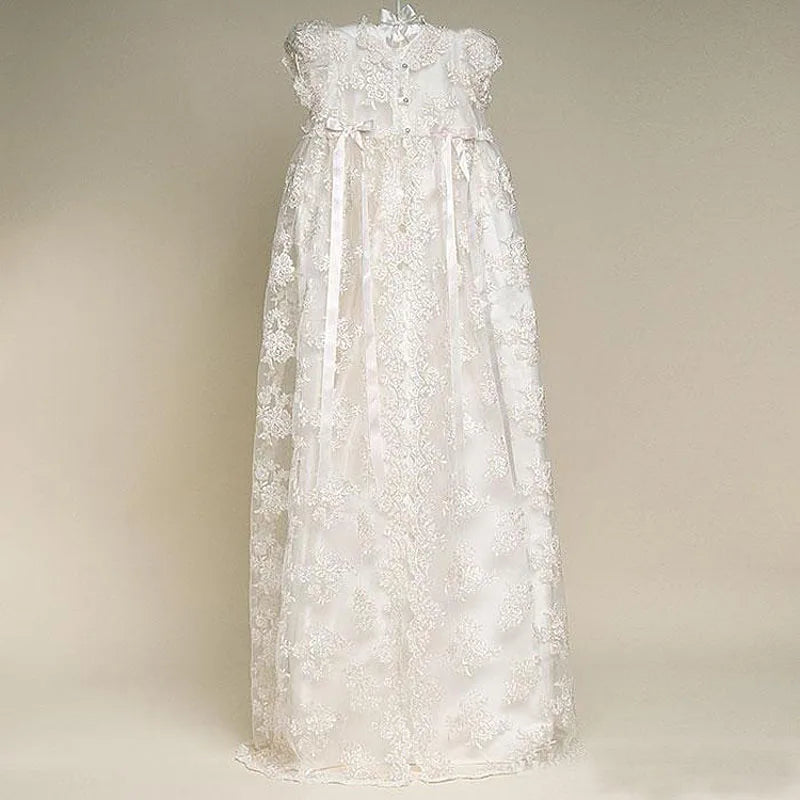 Newborn Girl Baby - Christening Long Dresses and Baptism Dress