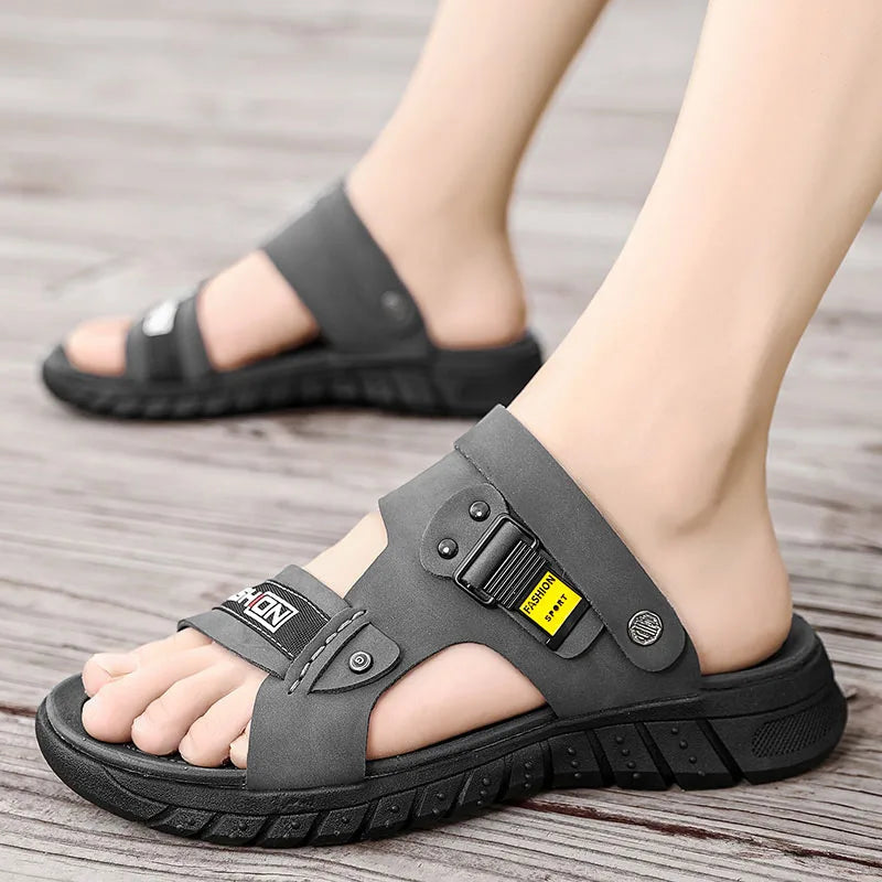 Men's Summer Outdoor Sandals – Anti-Slip, Waterproof, Breathable Beach Shoes