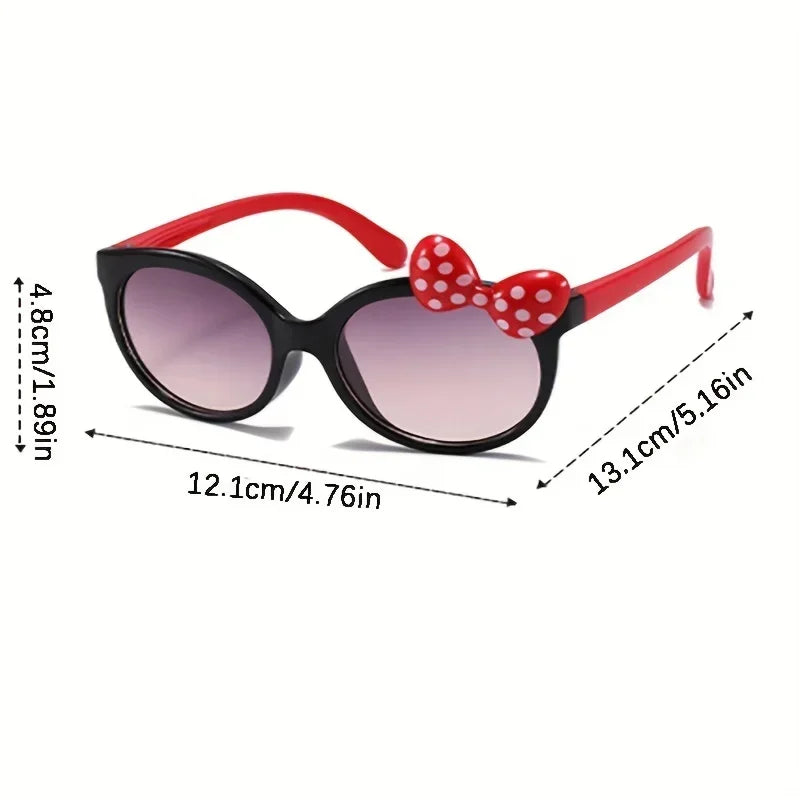 Cute Cartoon Bowknot Sunglasses for Girls - Perfect style for Outdoor Fun