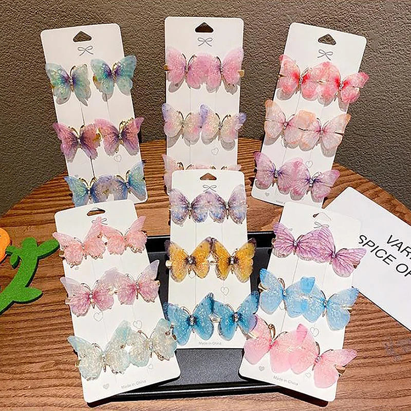 1PC Colorful Butterfly Hairpin - Sweet Barrettes for Girls & Women