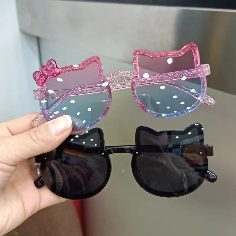 Cute Kitty Sunglasses for Kids - UV400 Protection for Summer Fun
