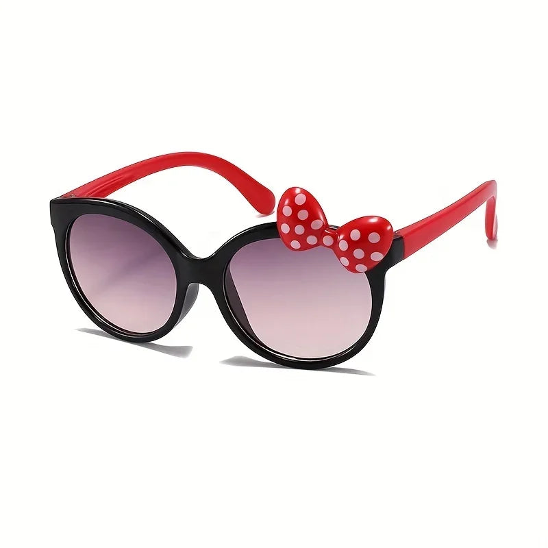 Cute Cartoon Bowknot Sunglasses for Girls - Perfect style for Outdoor Fun