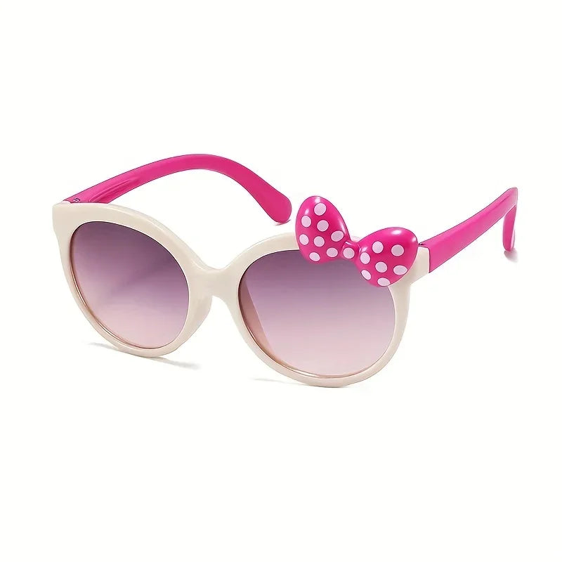 Cute Cartoon Bowknot Sunglasses for Girls - Perfect style for Outdoor Fun
