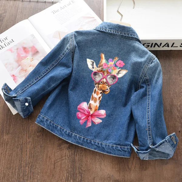 Kids' Denim Jacket – Cartoon Unicorn Jean Coat for Boys and Girls, Spring/Autumn Outerwear
