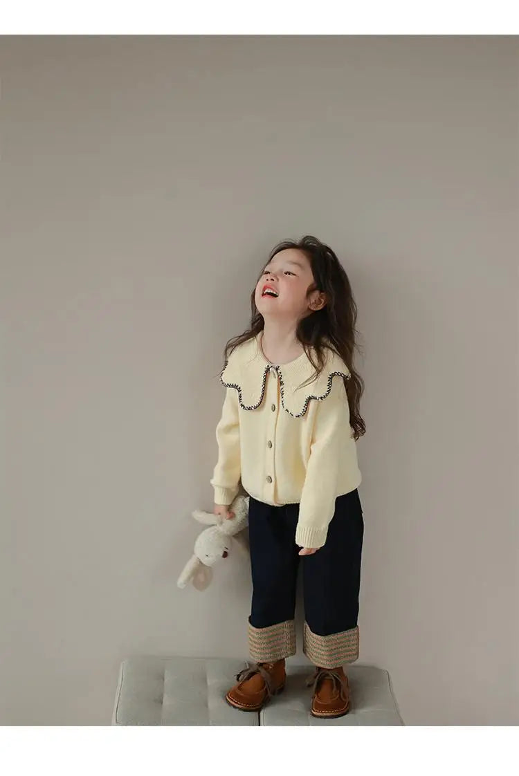 Autumn/Winter KPOP Harajuku Girls' Loose Knit Cardigan Sweater