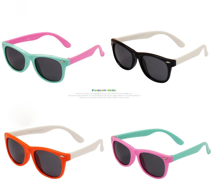Classic Kids UV400 Silicone Sunglasses for Boys & Girls