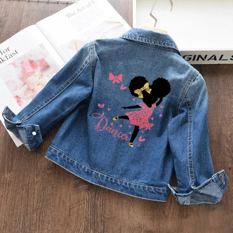 Kids' Denim Jacket – Cartoon Unicorn Jean Coat for Boys and Girls, Spring/Autumn Outerwear