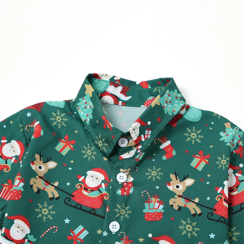 Kids' Santa Claus Shirt & Pants Set