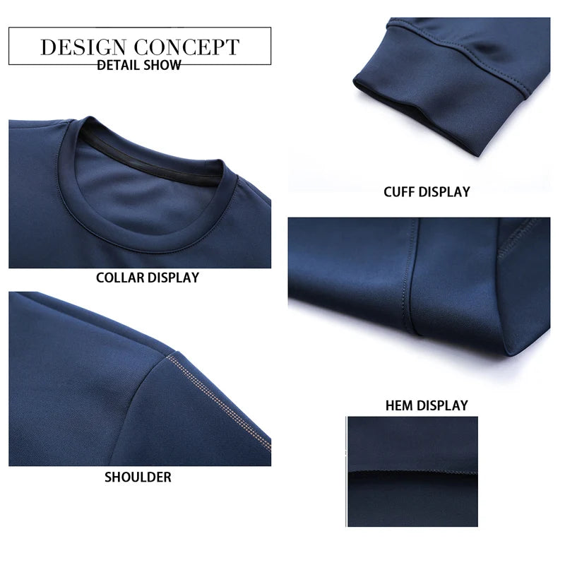 Men's Autumn Fashion Long Sleeve Anti-Wrinkle T-Shirt