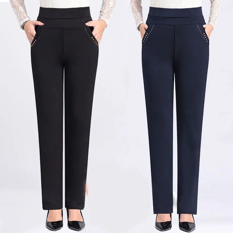 Office Lady High Waist Pencil Pants – Korean Spring/Autumn Slim Fit Casual Trousers