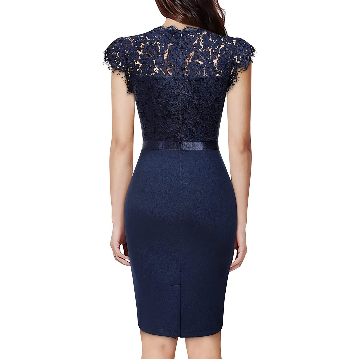 Women's Elegant Lace Evening Wedding Party Dress Sexy Office Ladies Bodycon Dresses Fashion Birthday Club Vestidos Female