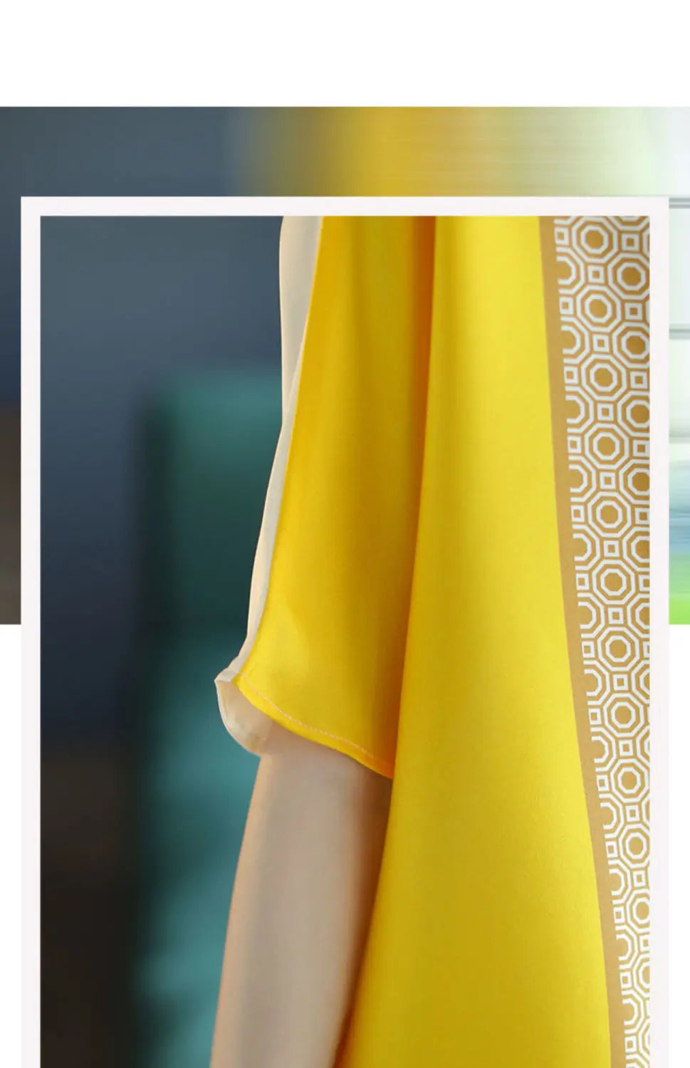 Geometric Patchwork O-neck T-shirt – Casual Summer Top for Women