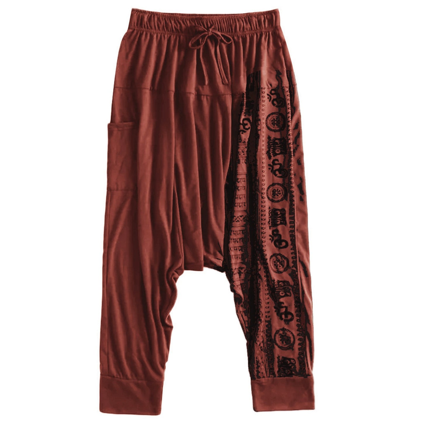 Nationality Style Pants Men's Oversize Pants Baggy