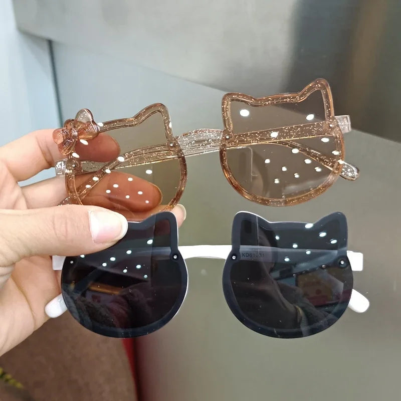 Cute Kitty Sunglasses for Kids - UV400 Protection for Summer Fun