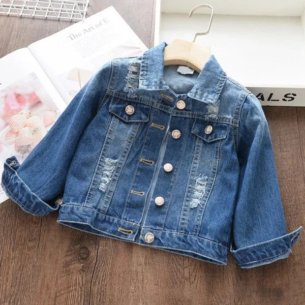 Kids' Denim Jacket – Cartoon Unicorn Jean Coat for Boys and Girls, Spring/Autumn Outerwear