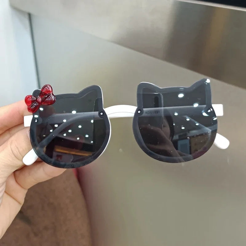 Cute Kitty Sunglasses for Kids - UV400 Protection for Summer Fun