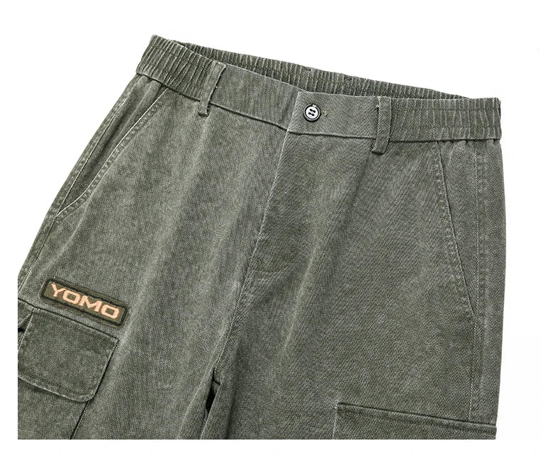 HIQOR Men's Cargo Pants - Casual Baggy Outdoor Trousers