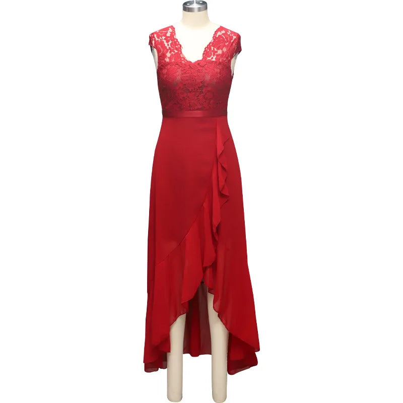 Women's Elegant Lace Evening Wedding Party Dress Sexy Office Ladies Bodycon Dresses Fashion Birthday Club Vestidos Female