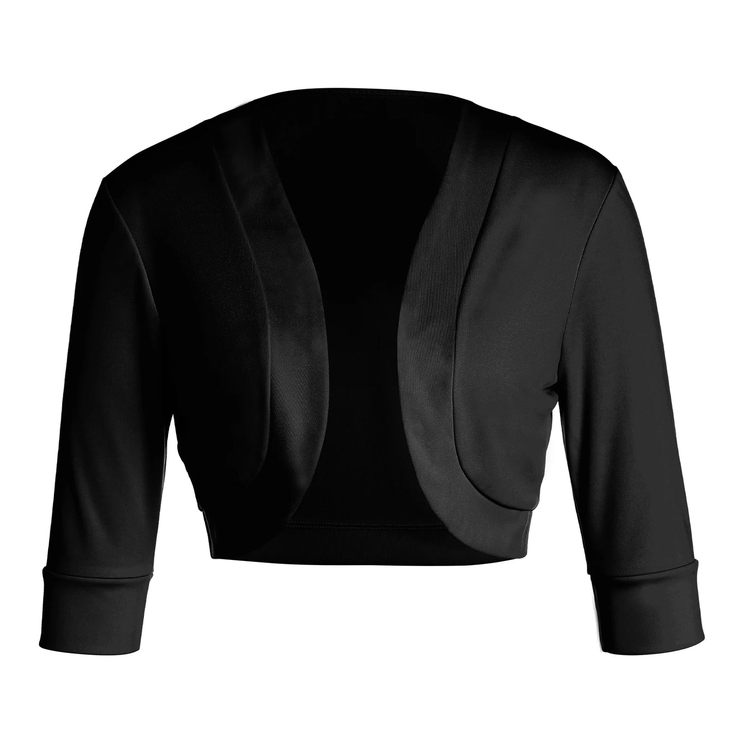 Cropped Cardigan Coat for Women – Solid Color Street Style