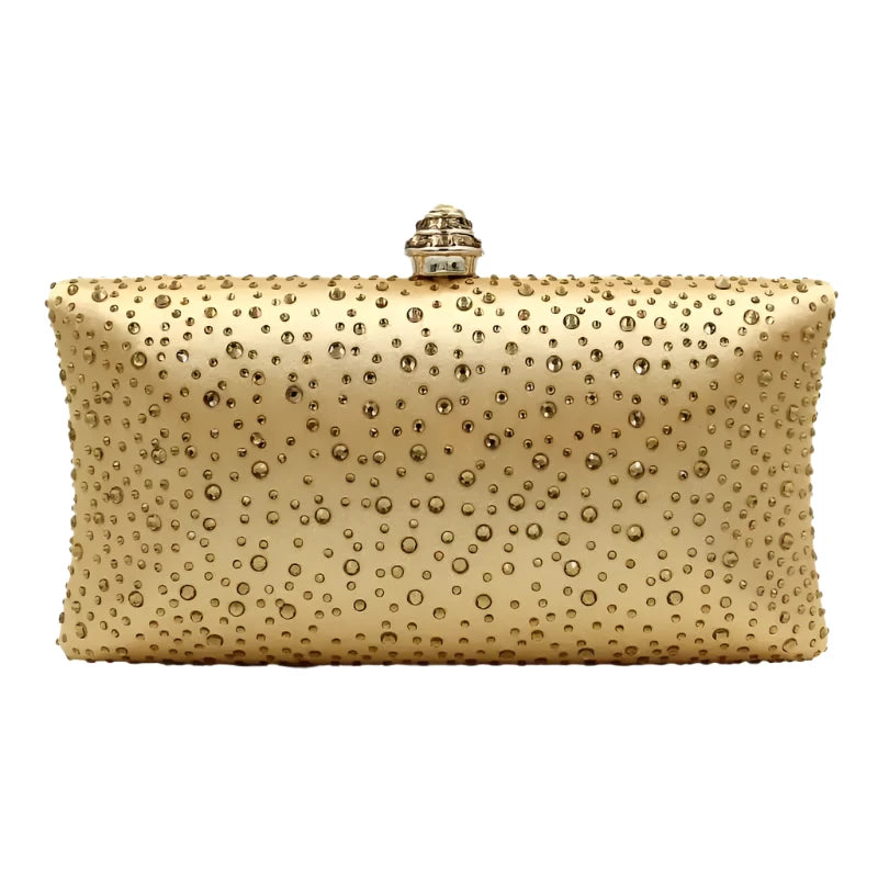 Luxury Women's Rhinestone Clutch Bag – Exquisite Party & Wedding Handbag