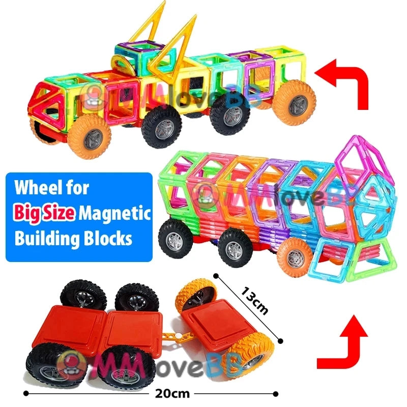 Magnetic Building Blocks – Large Size Construction Set for Kids, Creative Educational Toys for Boys and Girls