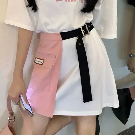 Summer Casual Dress Set for Teens (15-18Y) - O-Neck T-Shirt Dress