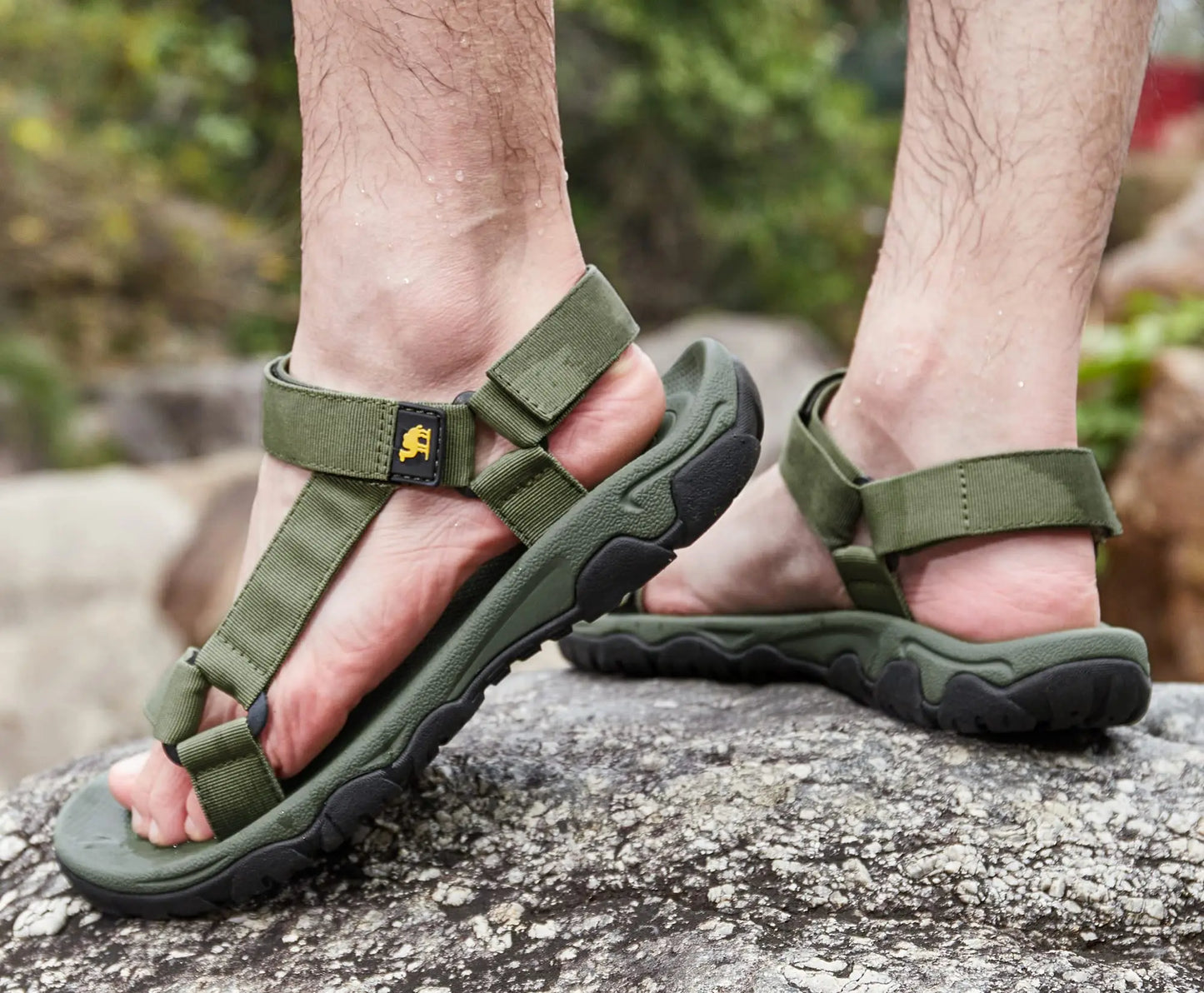Men's Summer Outdoor Hiking Sandals - Open Toe Beach Shoes