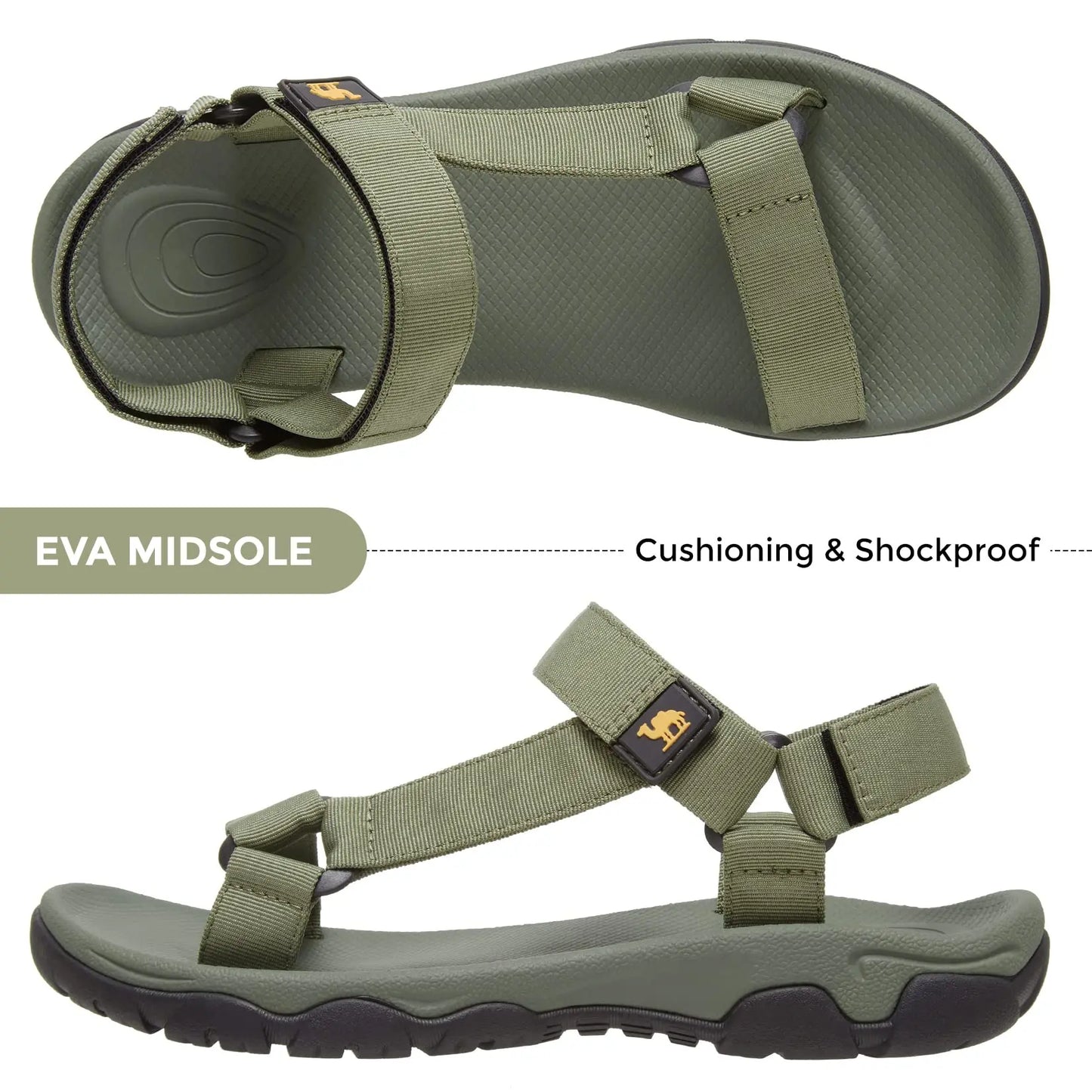 Men's Summer Outdoor Hiking Sandals - Open Toe Beach Shoes