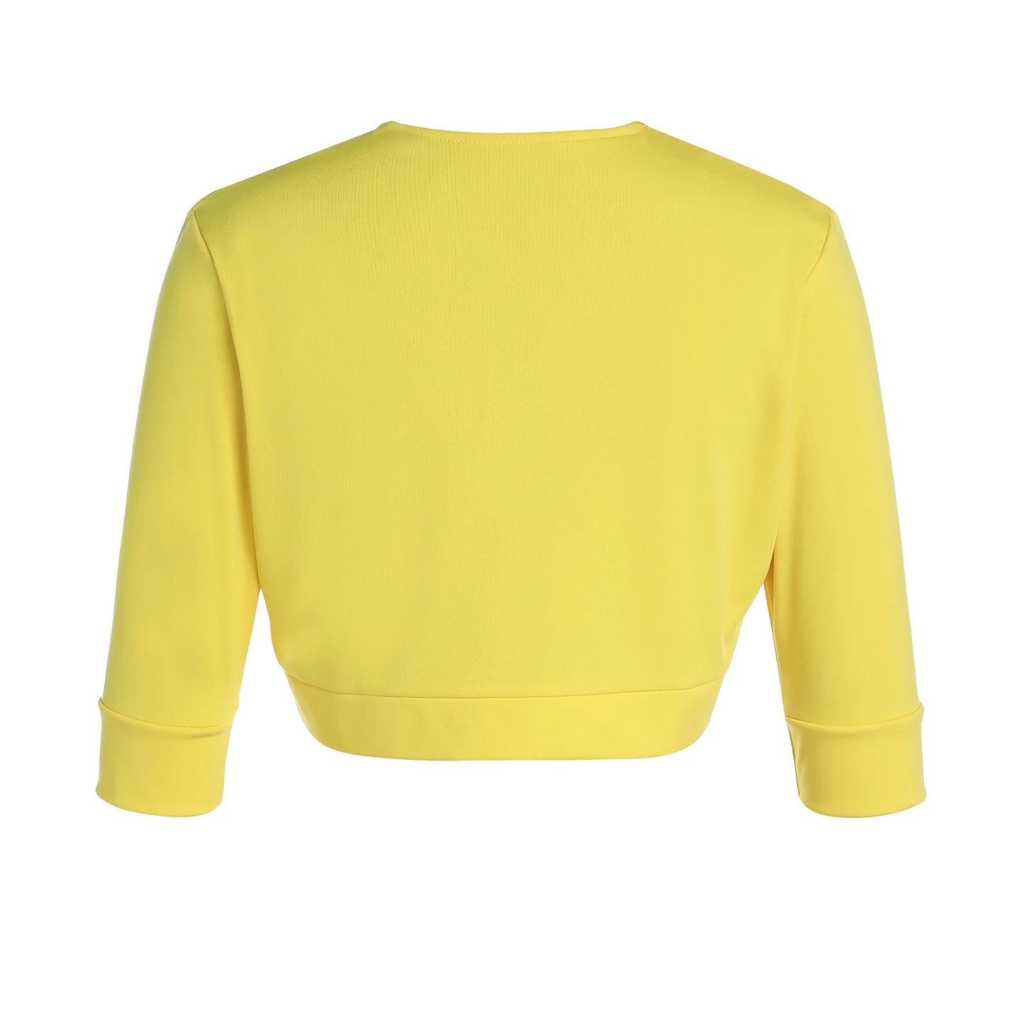 Cropped Cardigan Coat for Women – Solid Color Street Style