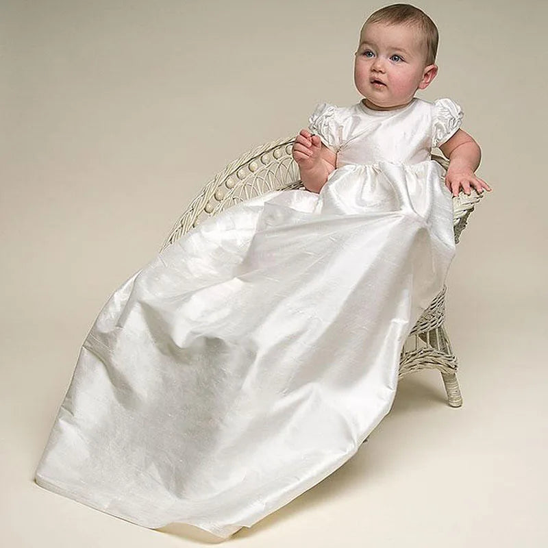 Newborn Girl Baby - Christening Long Dresses and Baptism Dress