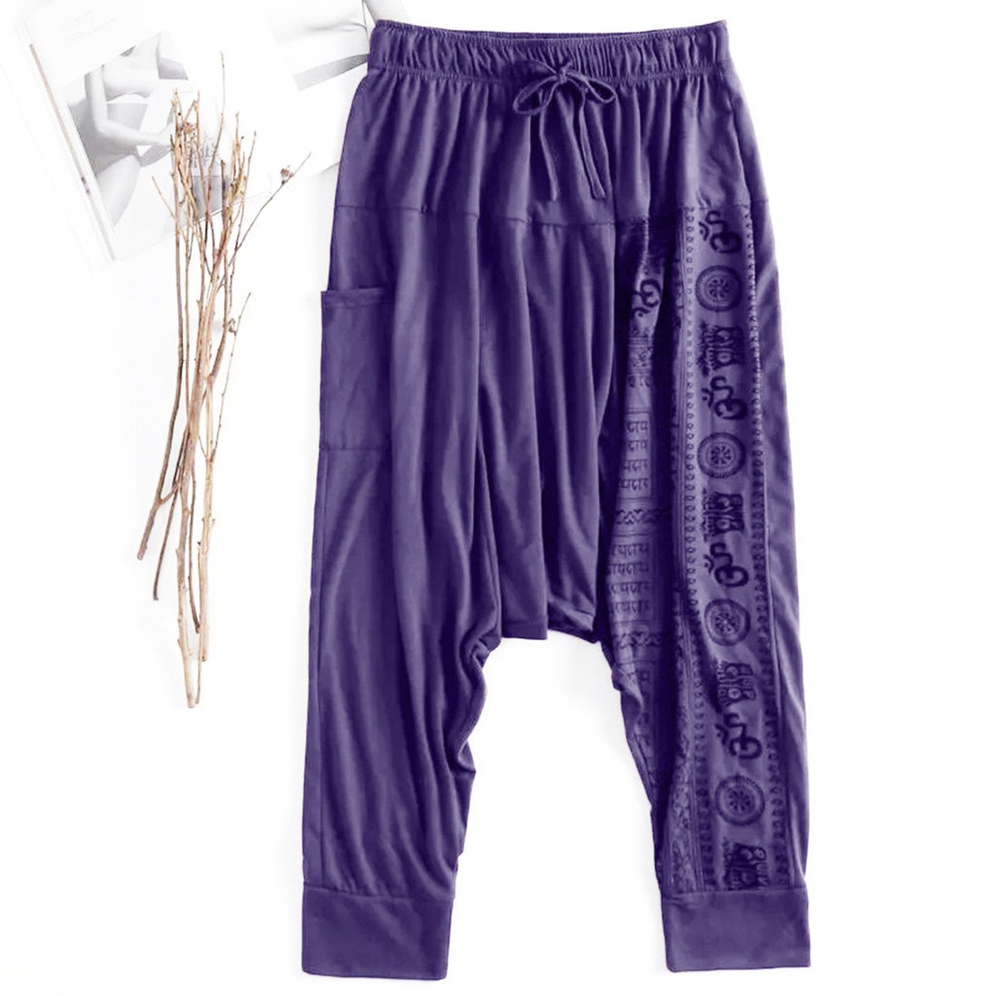 Nationality Style Pants Men's Oversize Pants Baggy