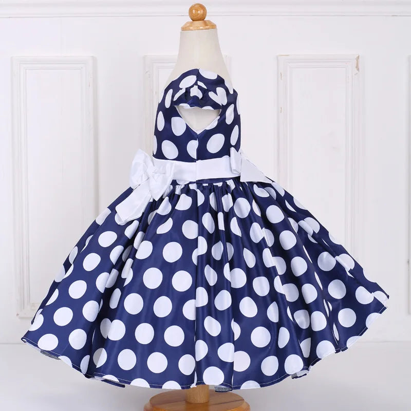 Kids Polka Dot Grace Ball Gown Dress