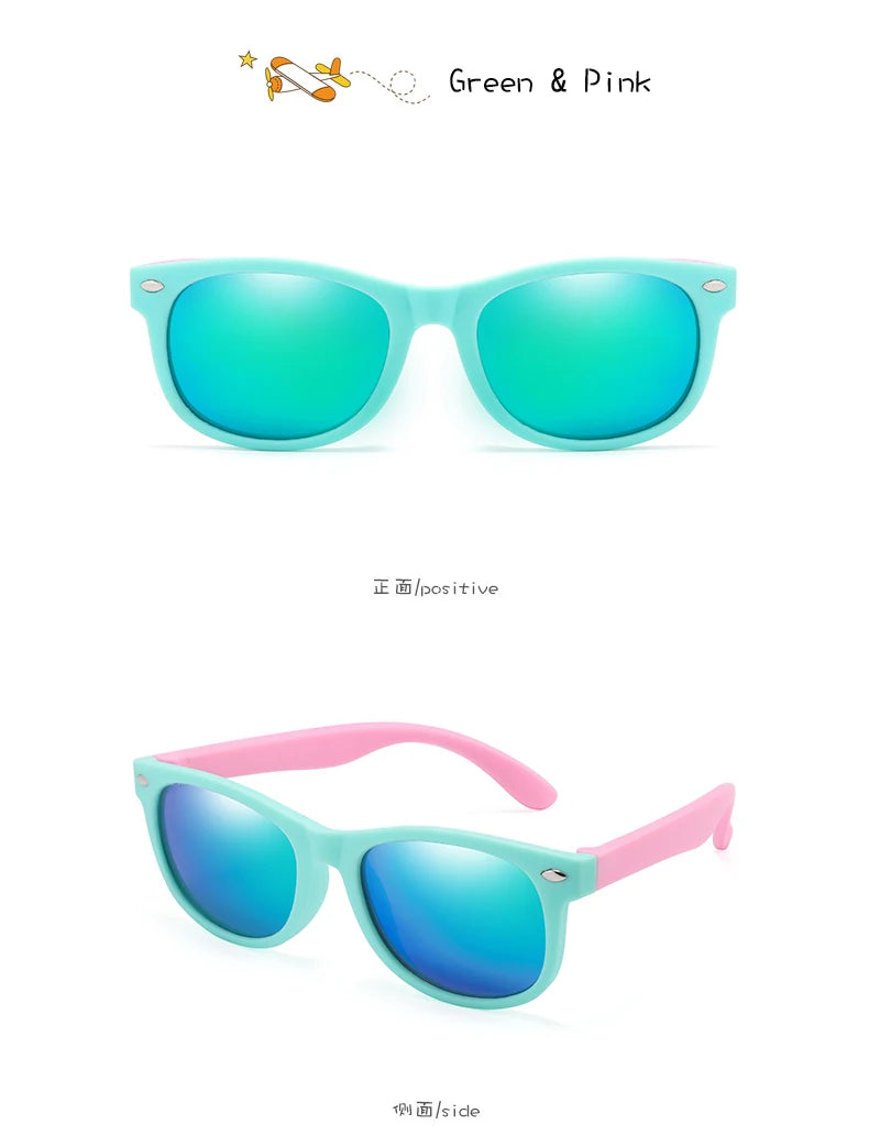 Classic Kids UV400 Silicone Sunglasses for Boys & Girls