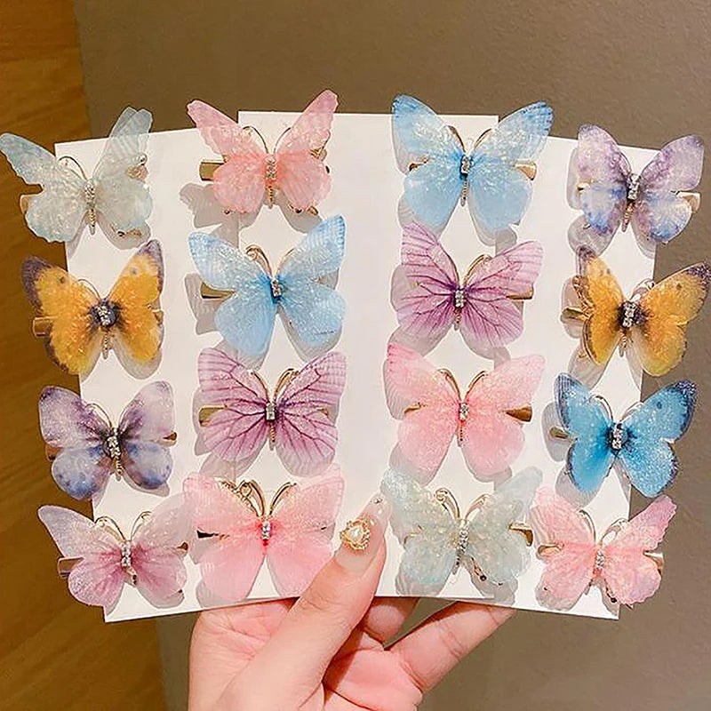 1PC Colorful Butterfly Hairpin - Sweet Barrettes for Girls & Women