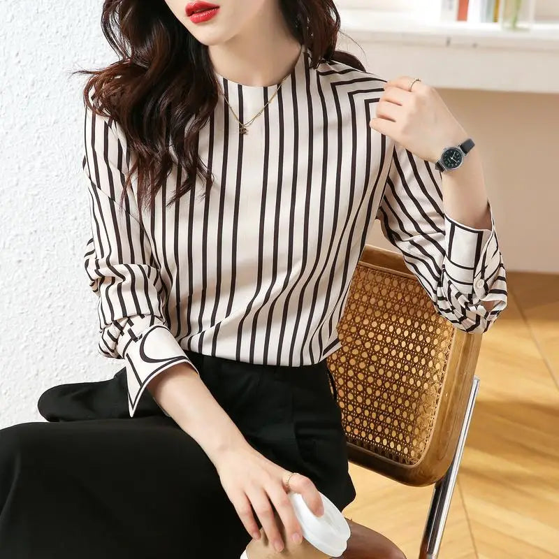 Fashion casual Women's slim Blouses ladies printing shirts Blusas Mujer Spring Autumn Long Sleeve Shirts causal Tops