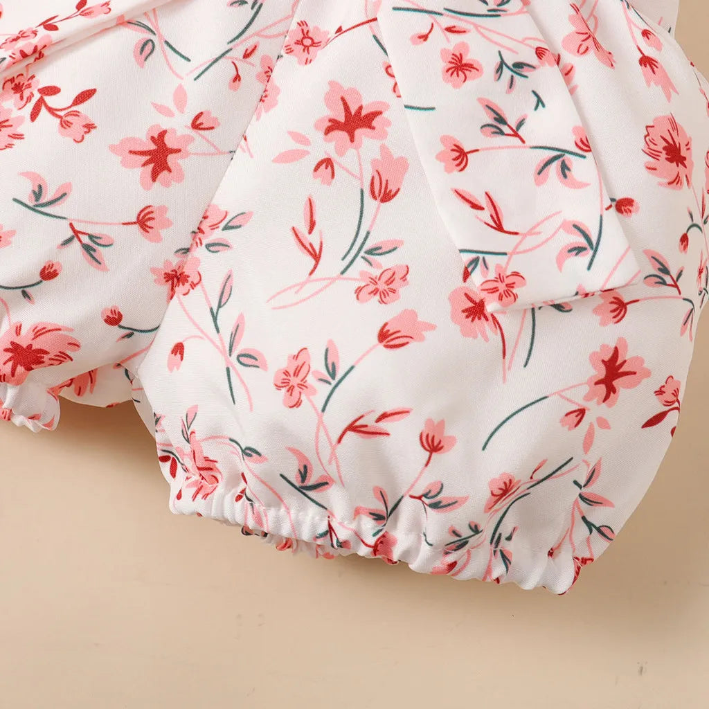3-Piece Baby Girl Outfit: Rabbit Bodysuit, Shorts & Headband