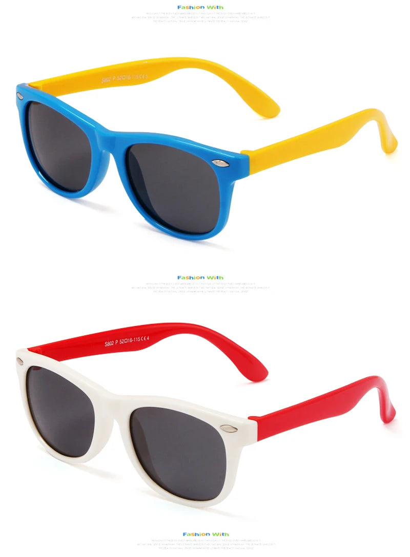 Classic Kids UV400 Silicone Sunglasses for Boys & Girls